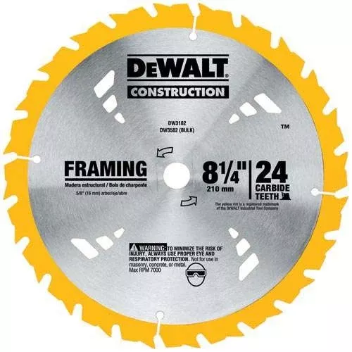 Dewalt Dw3174 Construction 7-1/4" 20T Pressure Treated Lumber (5)