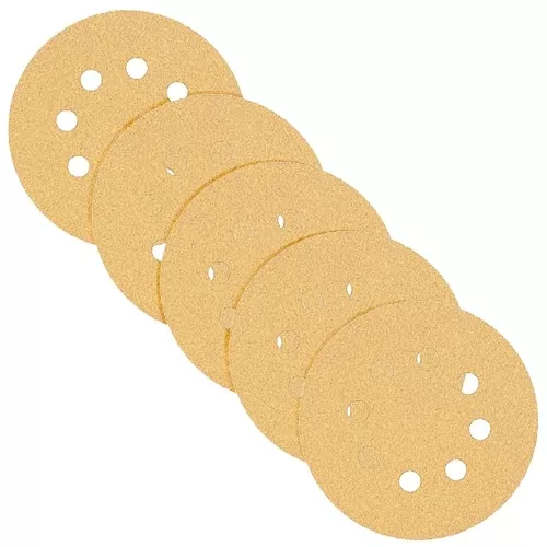 Dewalt Dw4301 5 8 Hole 80 Grit Hook Loop Random Orbit Sandpaper (5 Pack)