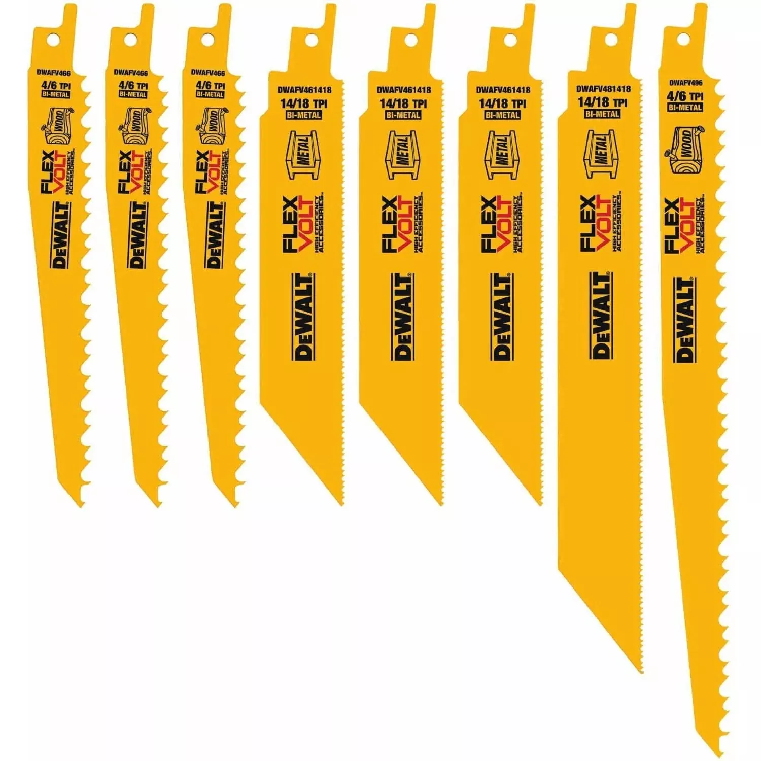Dewalt DWAFV48SET 8-PieceReciprocating Saw Blade Set