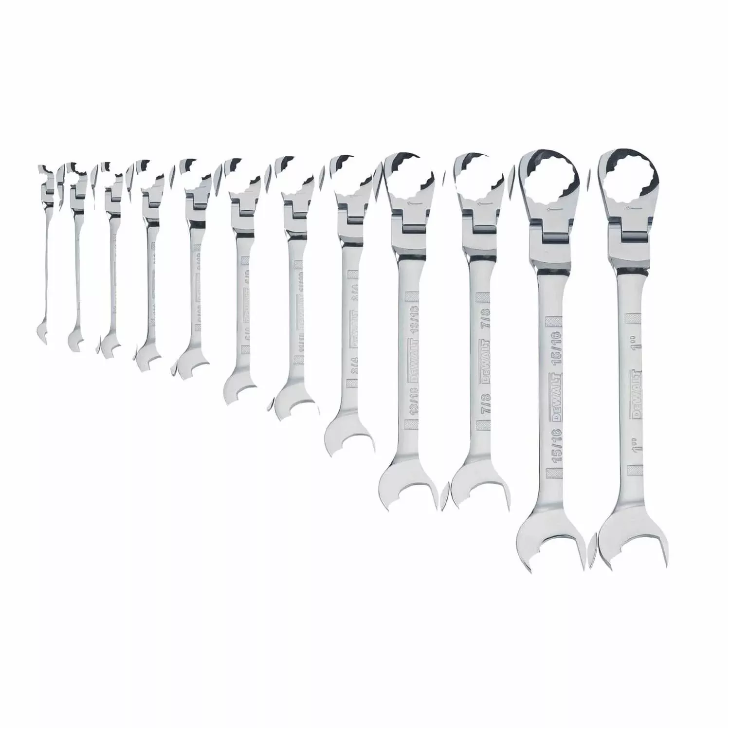 Dewalt DWMT19231 12 Piece Flex Head Ratcheting Wrench Set