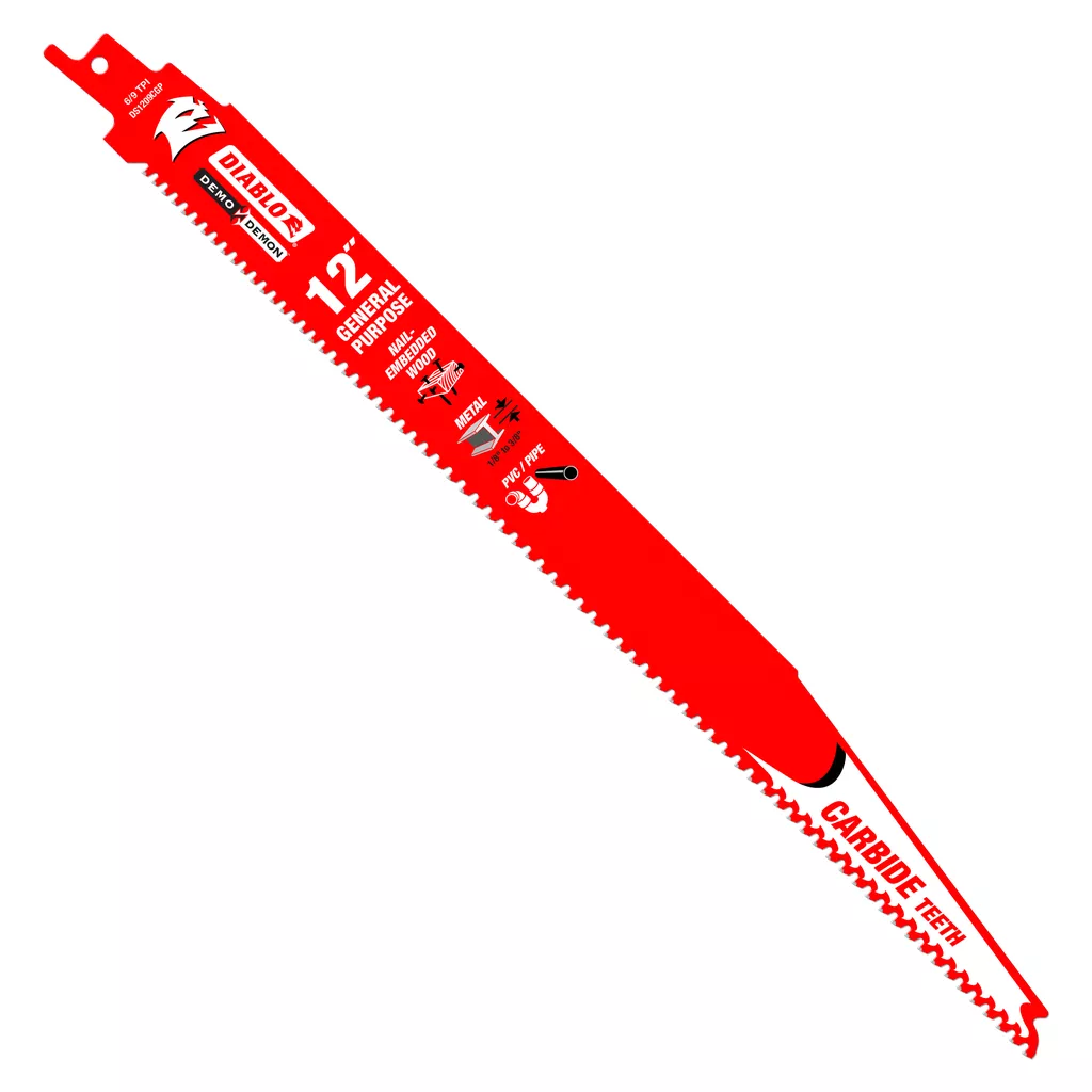 Diablo 12 in. Demo Demon Carbide General Purpose Recip DS1209CGP