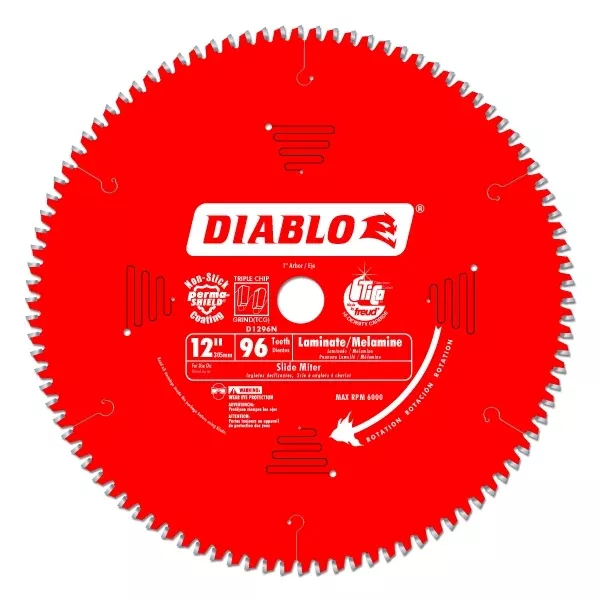 Diablo D1296N 12" X 96-Teeth Saw Blade For Medium Aluminum