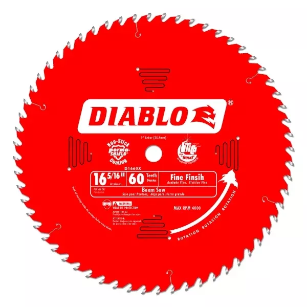 Diablo Tools 16-5/16" X 60-Teeth Fine Finish Saw Blade For Wood