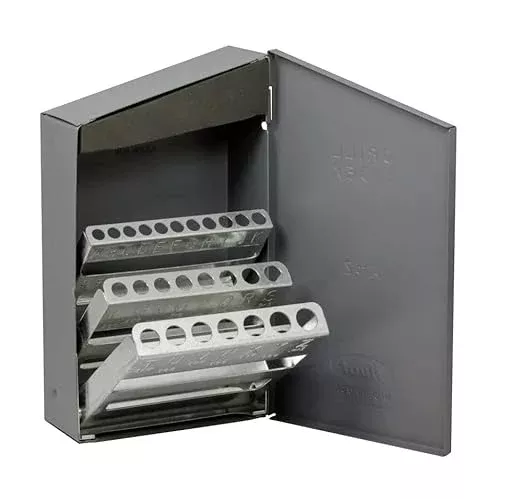 Drill America Drill Bit Index/Case, A - Z Stub Length (26 Sizes), 11400, HUT2026