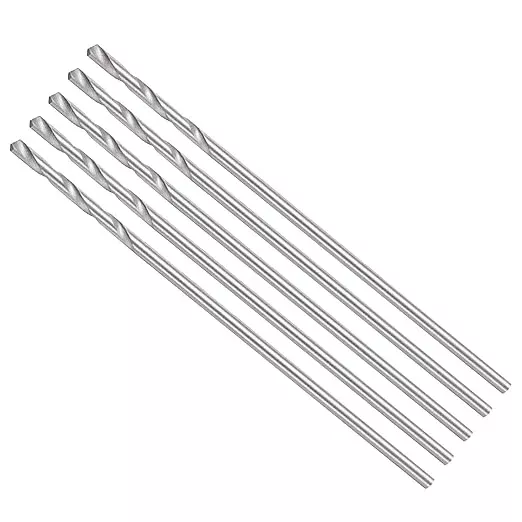 Drill Bit, 0.6mm Cutting Diameter, 4241 HSS 118° Cutting Angle Uncoated Bright Versatile Jobber Bits - (Applications: for Drilling Plastic Wood Soft Metal), 5-Pieces