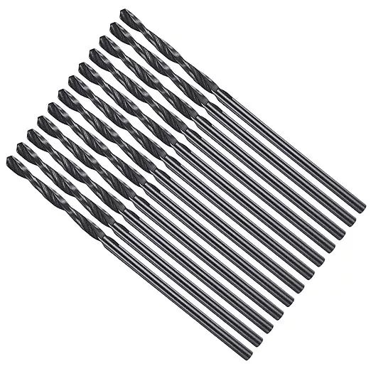 Drill Bit, 1.75mm Cutting Diameter, 4241 HSS Nitriding Black 118° Cutting Angle Versatile Jobber Bits - (Applications: for Drilling Plastic Wood Soft Metal), 12-Pieces