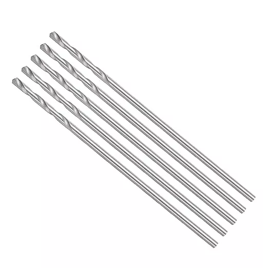 Drill Bit, 1mm Cutting Diameter, 4241 HSS 118° Cutting Angle Uncoated Bright Versatile Jobber Bits - (Applications: for Drilling Plastic Wood Soft Metal), 5-Pieces