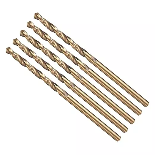 Drill Bit, 2mm Cutting Diameter, 4341 HSS Gold and Black 118° Cutting Angle Number Jobber Bits - (Applications: for Drilling Soft Metal Plastic Wood), 10-Pieces