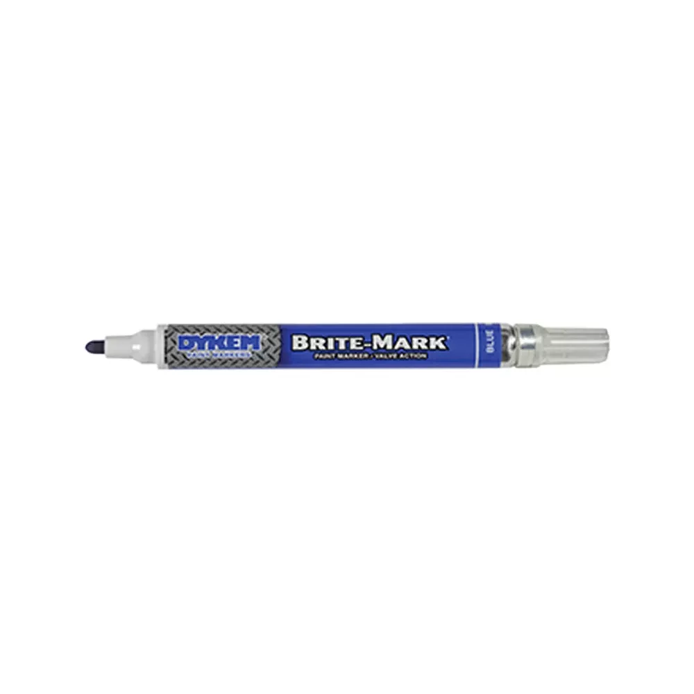 Dykem Brite-Mark Permanent Marker - Blue, Medium Tip 253-84001