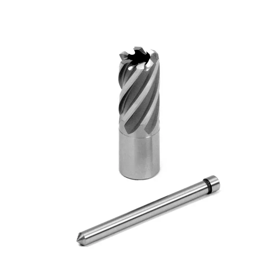 EVOLUTION 7/16" Width X 1" Depth Annular HSS Cutter w/ 3/4" Weldon Shank & Pilot Pin Included