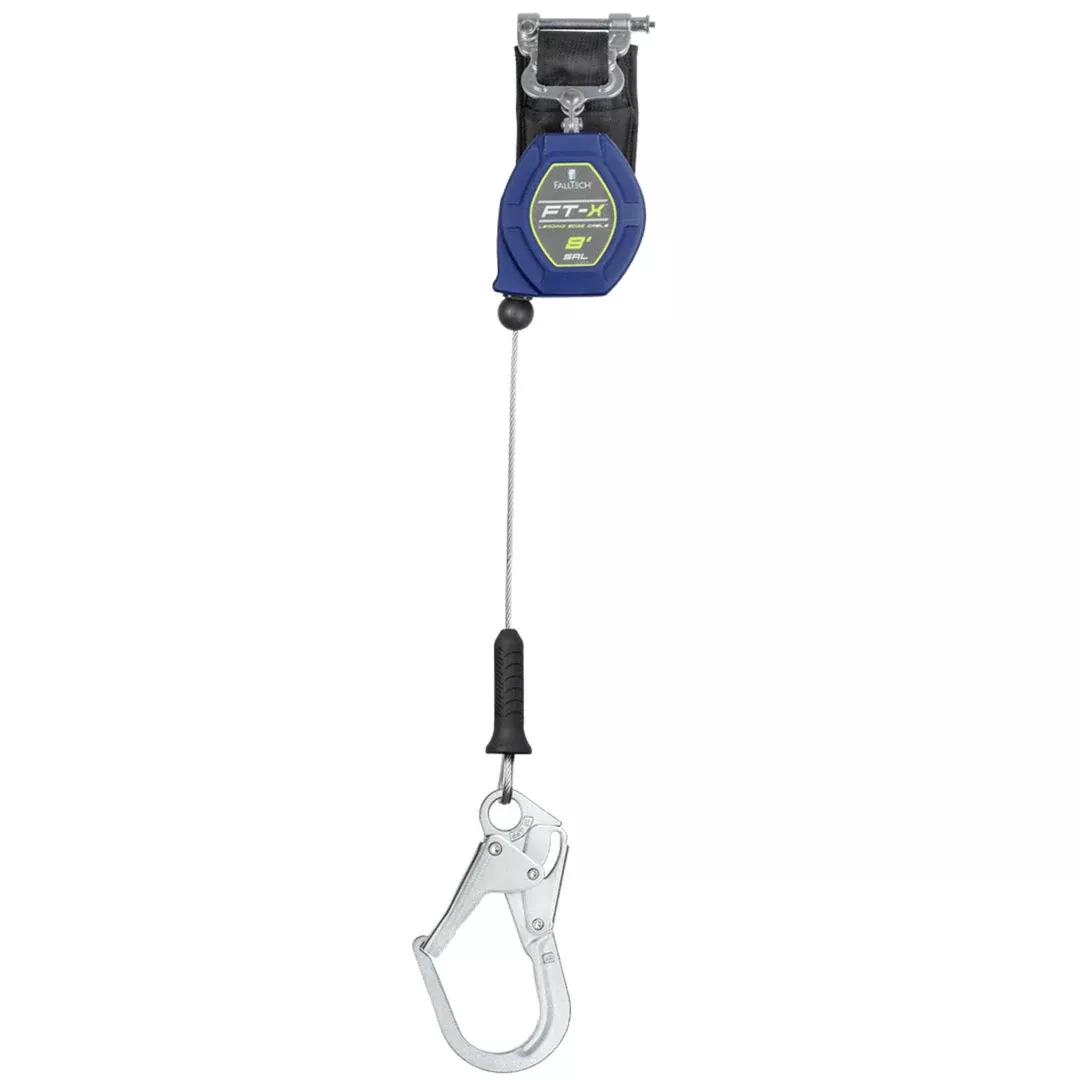 FallTech 8' Cable FT-X Class 2 LE SRL, Single-leg with Aluminum Rebar Hook 82808SP5