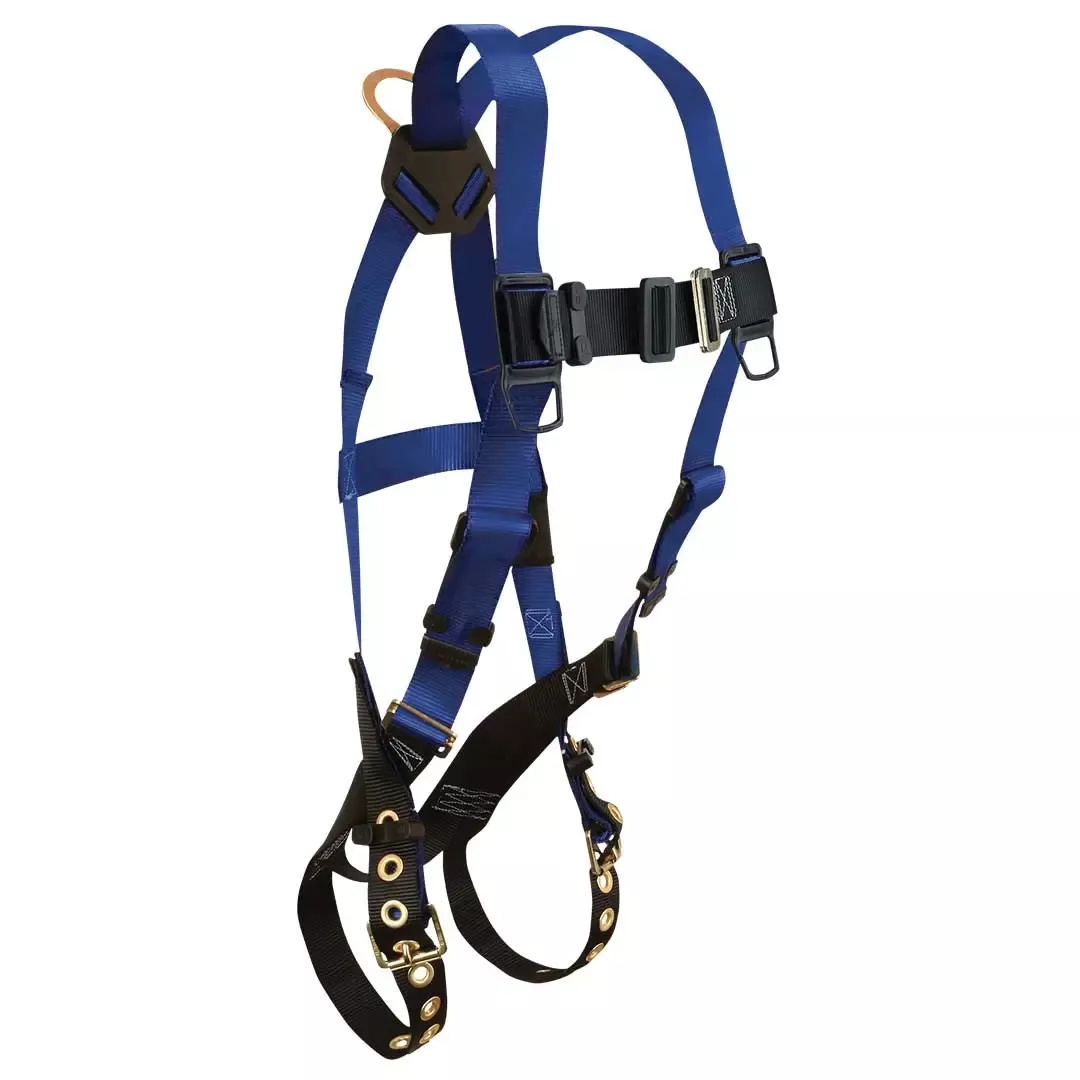 FallTech Contractor 1D Standard Non-belted Full Body Harness, Tongue Buckle Leg Adjustment- XS, 7016XS