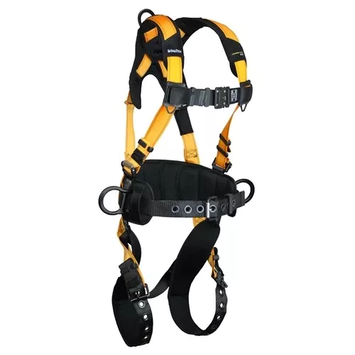 Falltech Harness Journeyman Flex Back & Hip D-Ring Aluminum Full Body- S, 7035BS