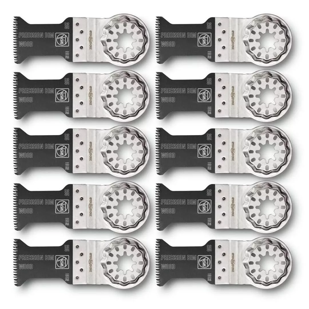 Fein 63502205290 E-Cut Precision Bi-Metal Saw Starlock Blade, 10-Pack