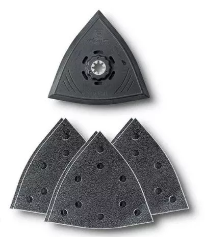 Fein MultiMaster Starlock Plus Perforated 5-1/8in Triangular Sanding Set 63806204210
