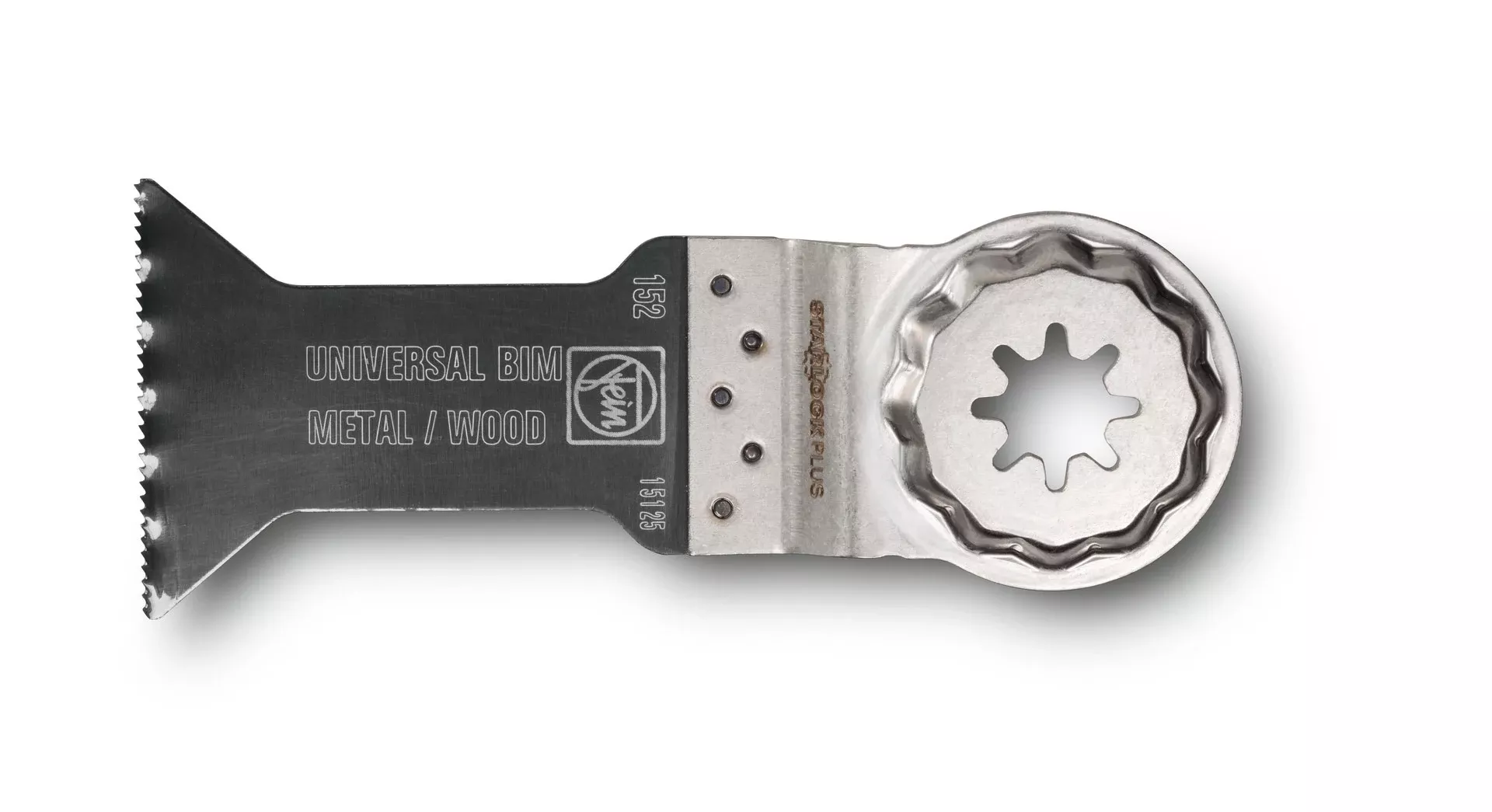 Fein StarLock Plus E-Cut Universal BiMetal Oscillating Saw Blade - Medium Waisted Shape 1-3/4" Width for All Wood, Drywall and Plastics - Fits Most Multitools - 3-Pack 63502152270