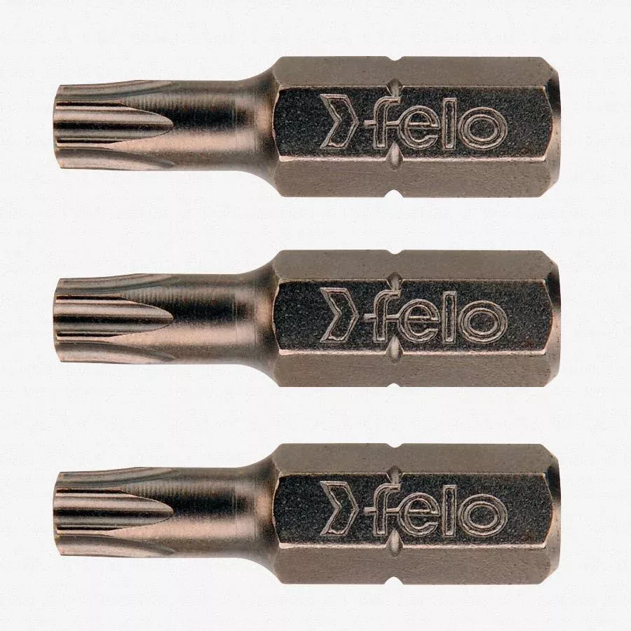 Felo TORX T10 / T15 / T20 x 25 mm Industrial Bit - 3 Pieces