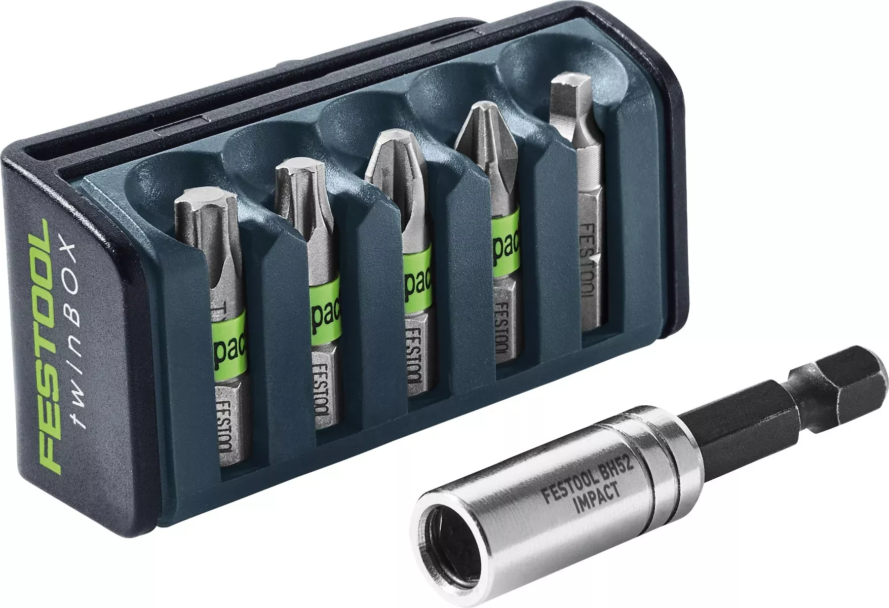 Festool 5-Piece Impact Bit Set w/ Magnetic Holder for TID 18 204382