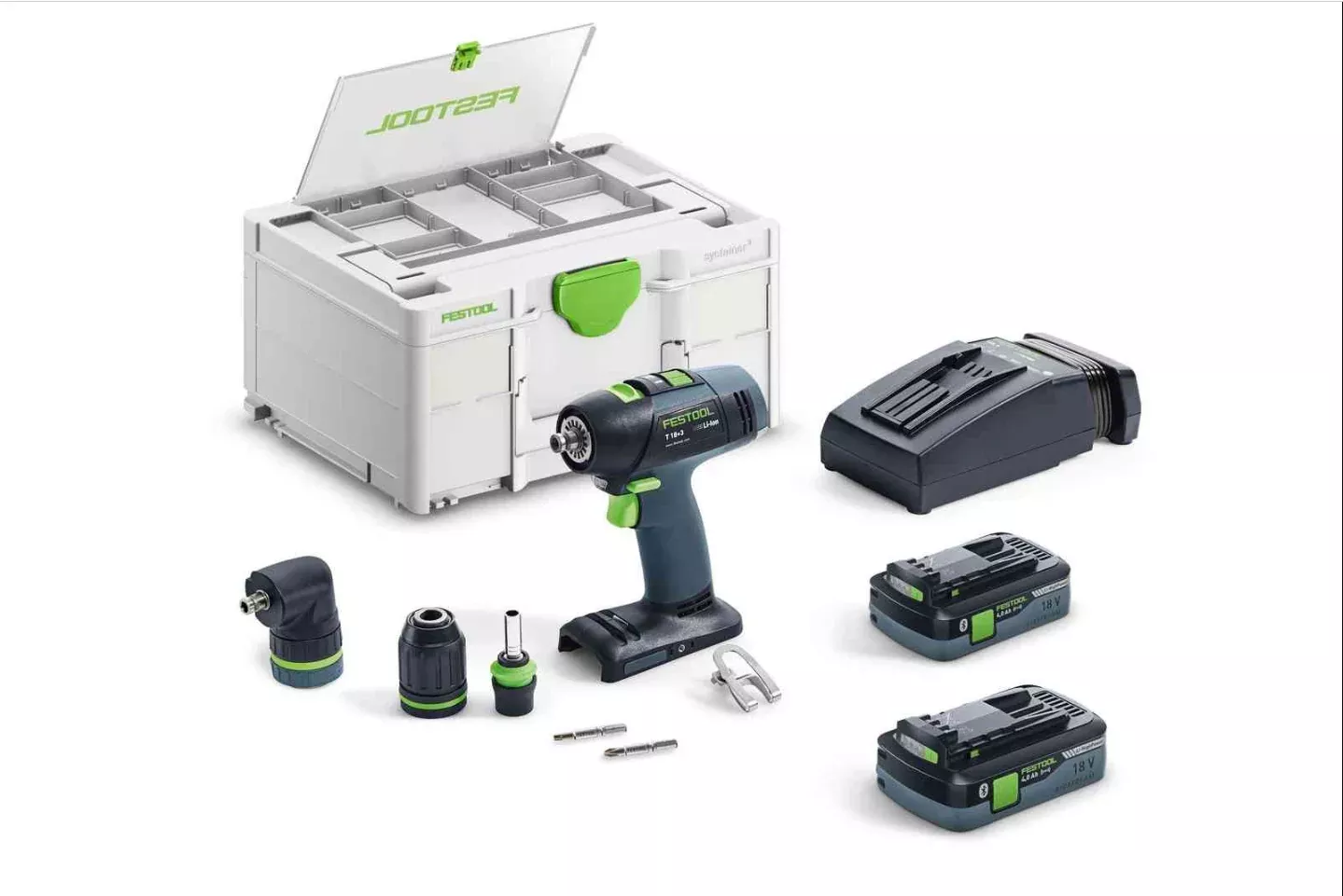 Festool Cordless Drill T 18 Set w/ 4.0Ah Battery Kit 577608