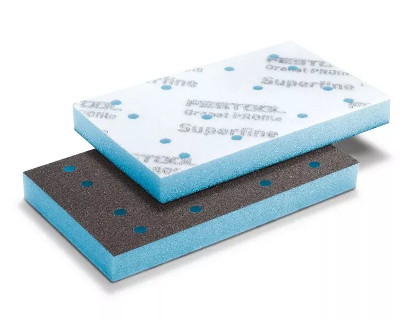 Festool Granat PROfile 3" x 5" Sheet Foam Abrasive, Superfine P500–P600, 10-Pack 578802