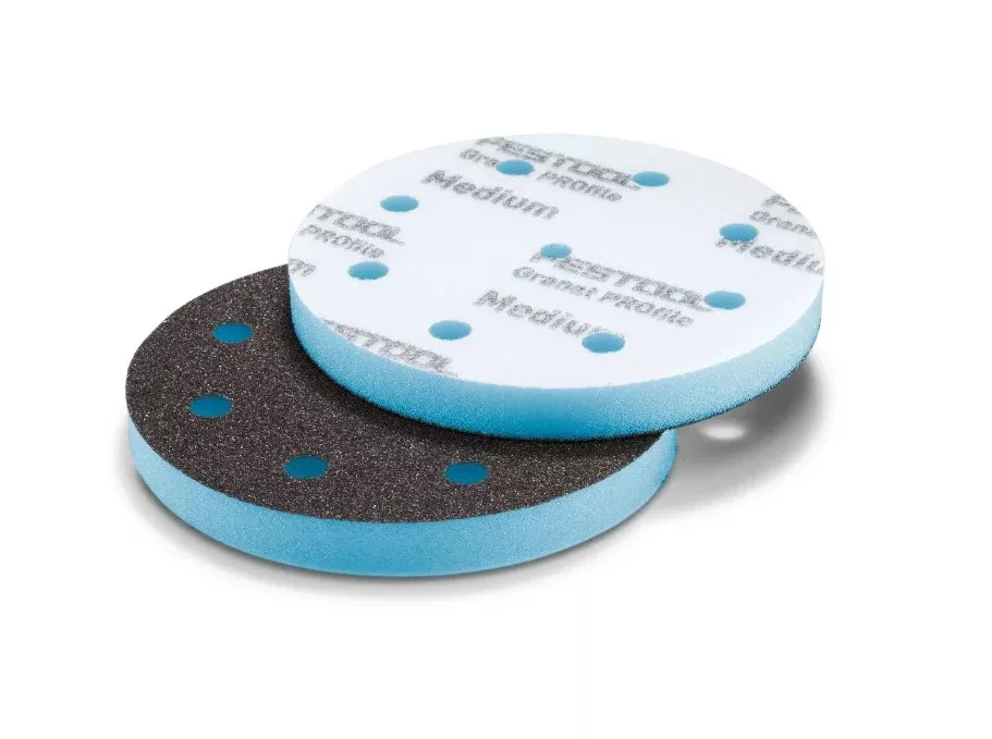 Festool Granat PROfile 5" Disc Foam Abrasive, Medium P120–P180, 10-Pack 578796