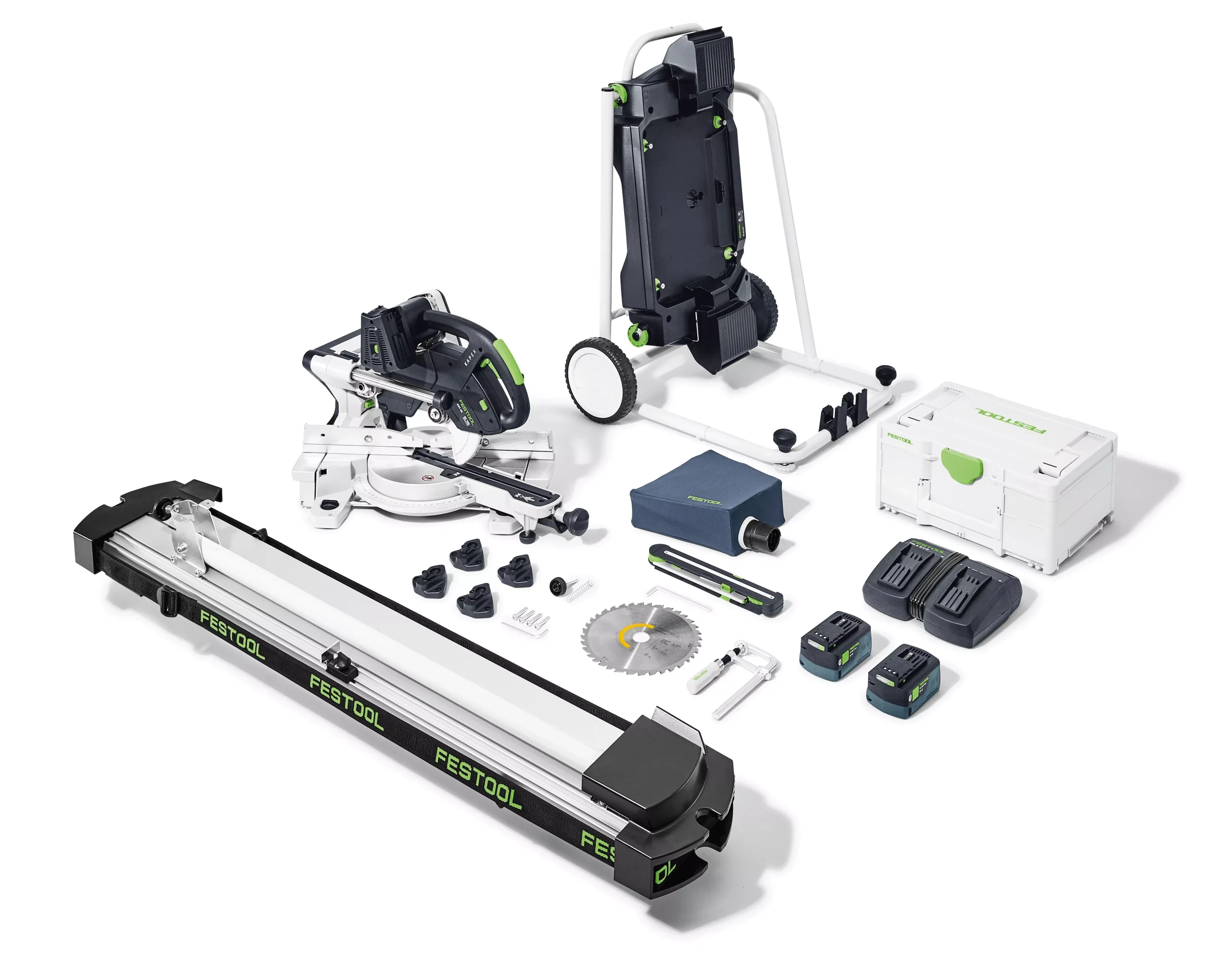 Festool KAPEX Cordless Sliding Compound Miter Saw Combo KSC 60 5,0 I-UG-Set US 577180-1