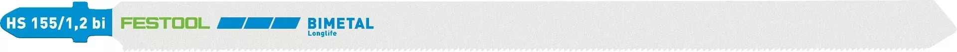 Festool Metal-Cutting 6 in. Jigsaw Blade HS 155/1.2 bi, 5-Pack 204337