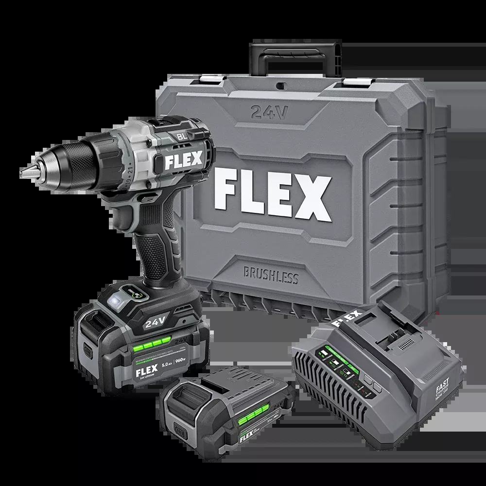 Flex Tools 1/2" 2-Speed Drill Driver with Turbo Mode Kit FX1171T-2B