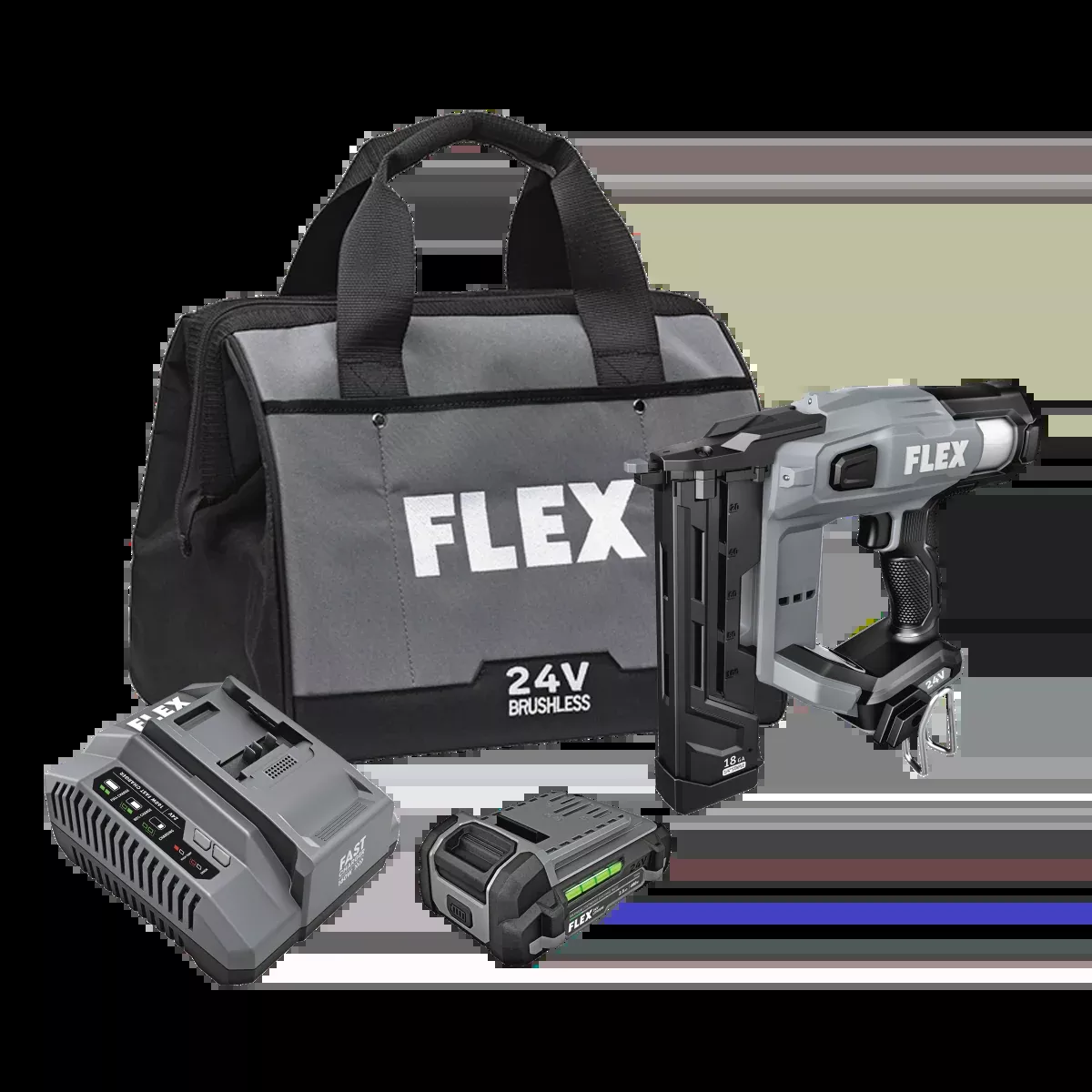 Flex Tools 1/4" Narrow Crown Stapler Kit FX4511-1A