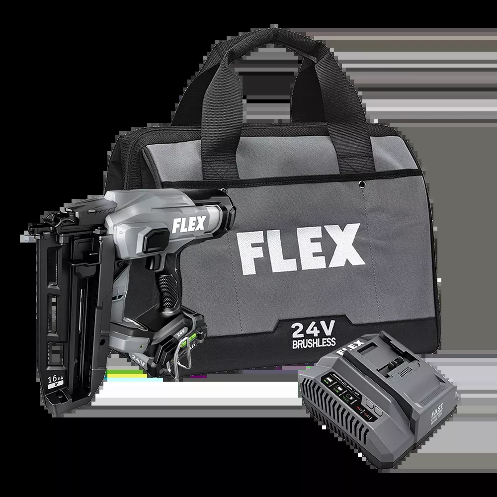 Flex Tools 16Ga Straight Finish Nailer Kit FX4321-1A