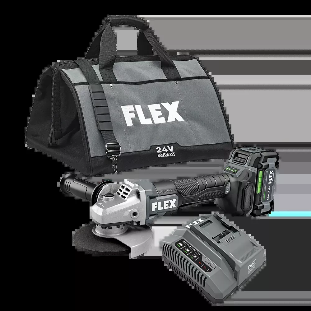 Flex Tools 5" Variable Speed Angle Grinder with Paddle Switch Kit FX3171A-1C