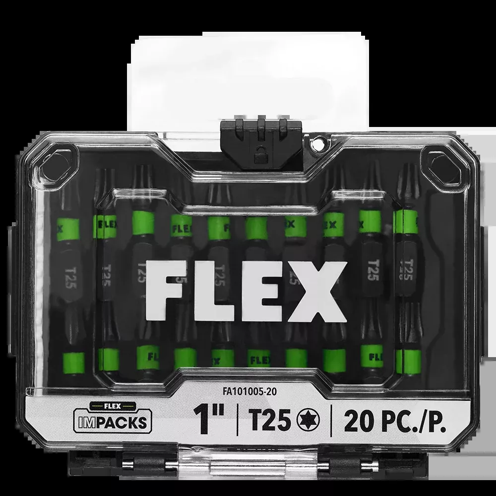Flex Tools IMPACKS 20-Piece 1" T25 Impact Driver Bit Set FA101005-20