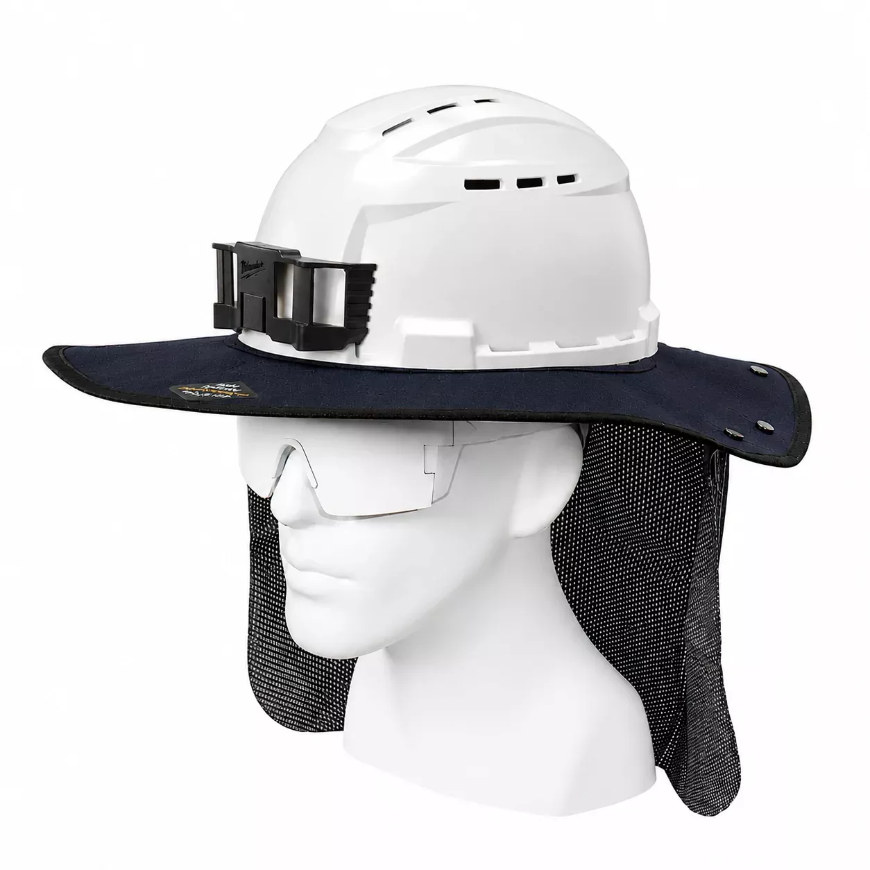 FR Sol Survivor Hard Hat Sunshade - Milwaukee Bolt Full Brim Type II