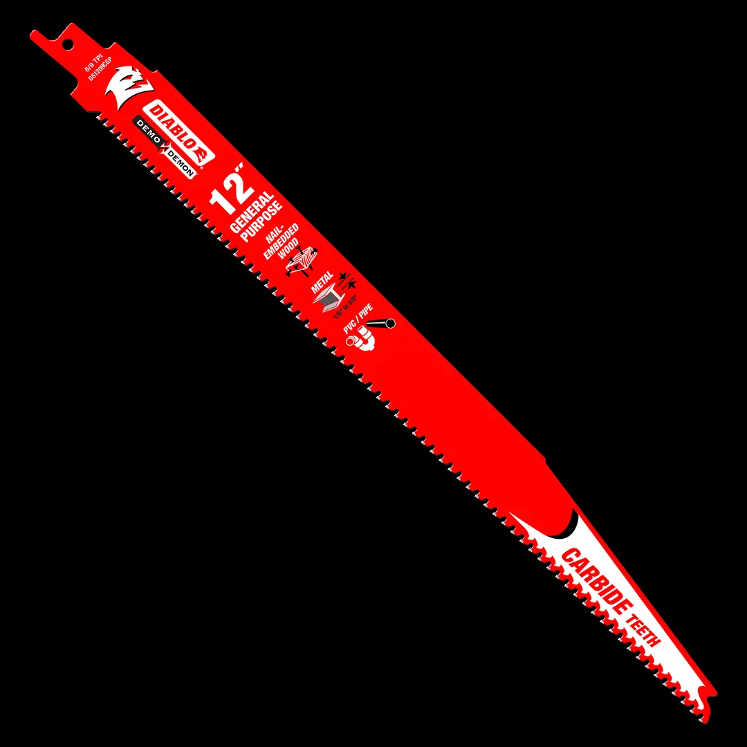 Freud Diablo 12" Demo Demon Carbide General Purpose Recip (3-Pack) DS1209CGP3