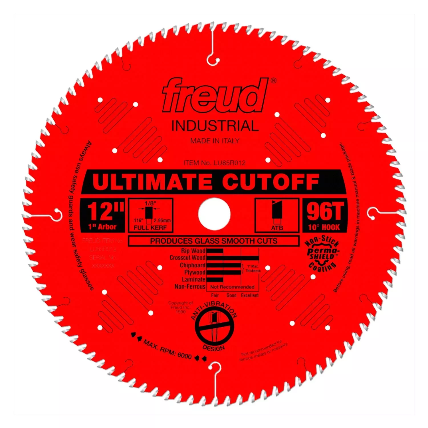 Freud LU85R012 12 in. Ultimate Cut-Off Blade