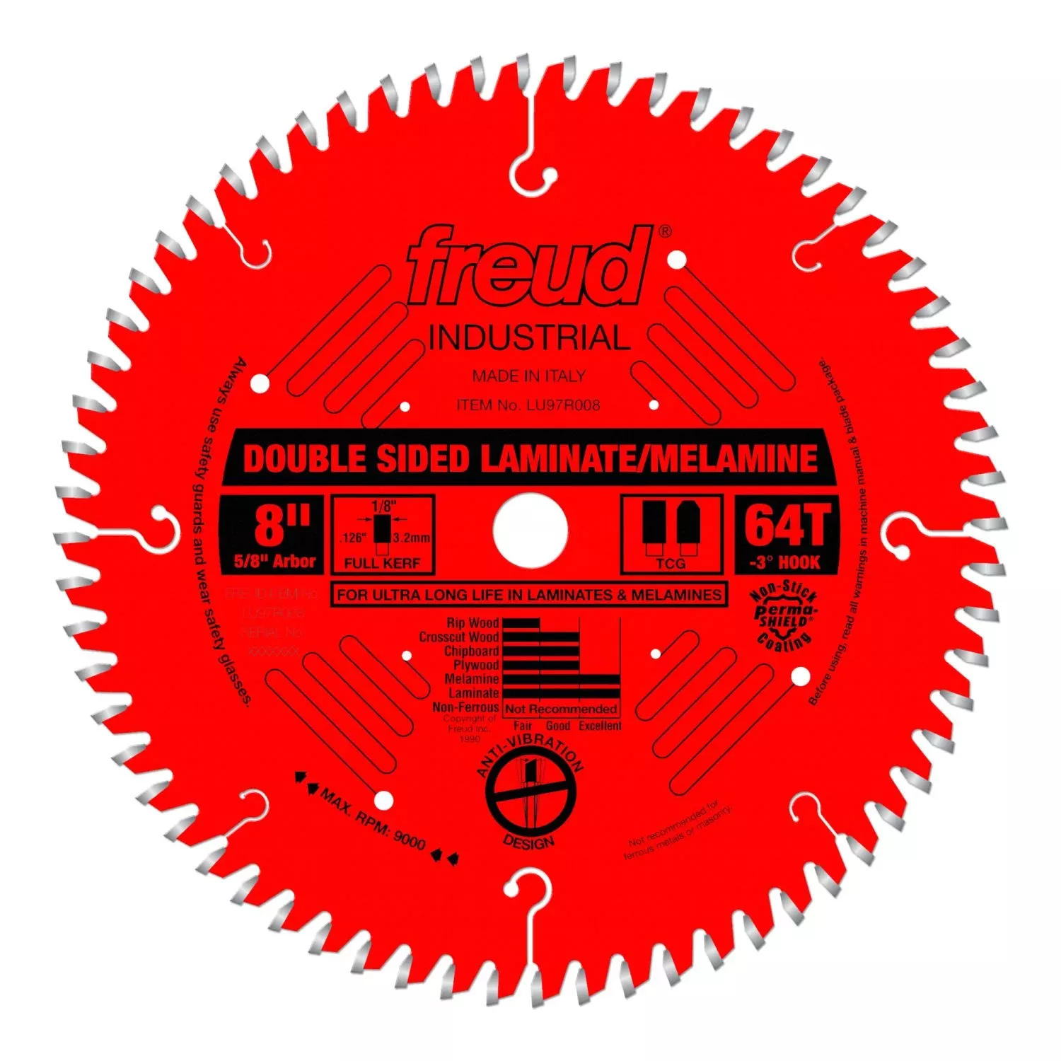 Freud LU97R008 8 in. Double Sided Laminate/Melamine Blade
