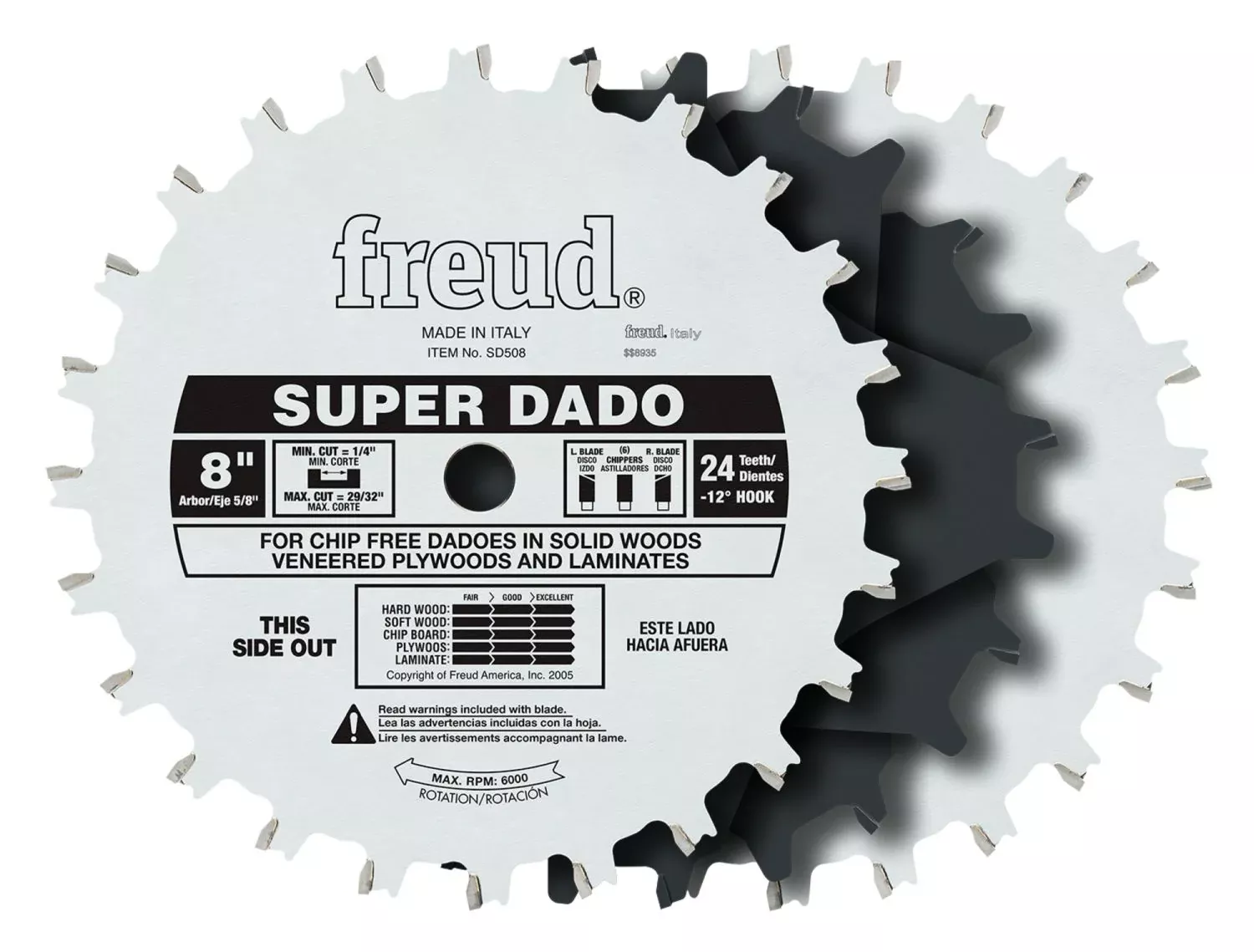 Freud SD508 8-Inch Super Dado Sets