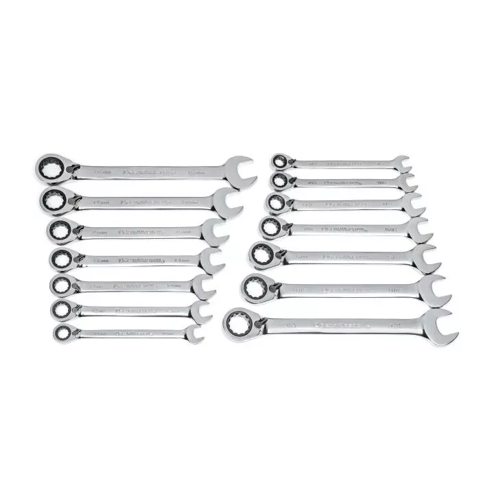 Gearwrench 14 Pice 72-Tooth 12 Point Reversible Ratcheting Combination SAE/Metric Wrench Set 85142