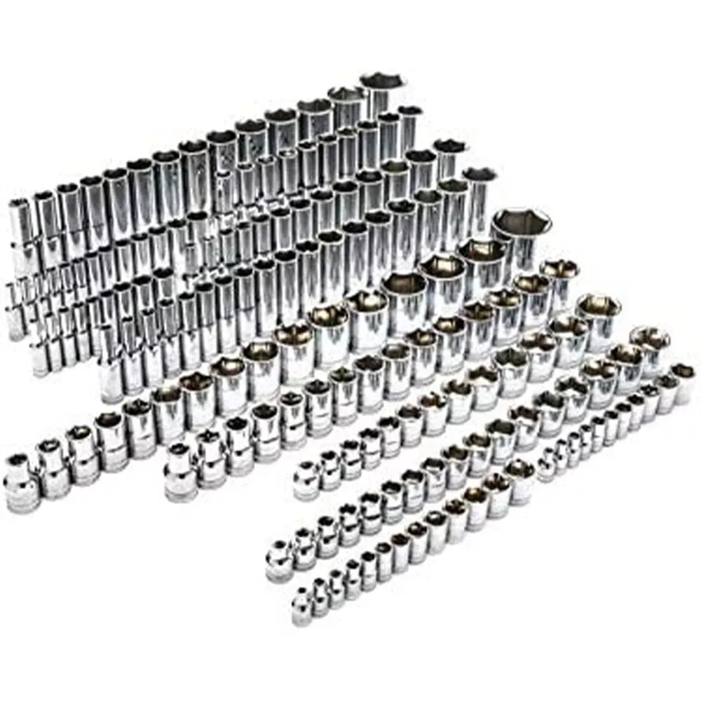 Gearwrench 163 Piece 1/4", 3/8", & 1/2" Drive 6 Point Master Socket Set 89073