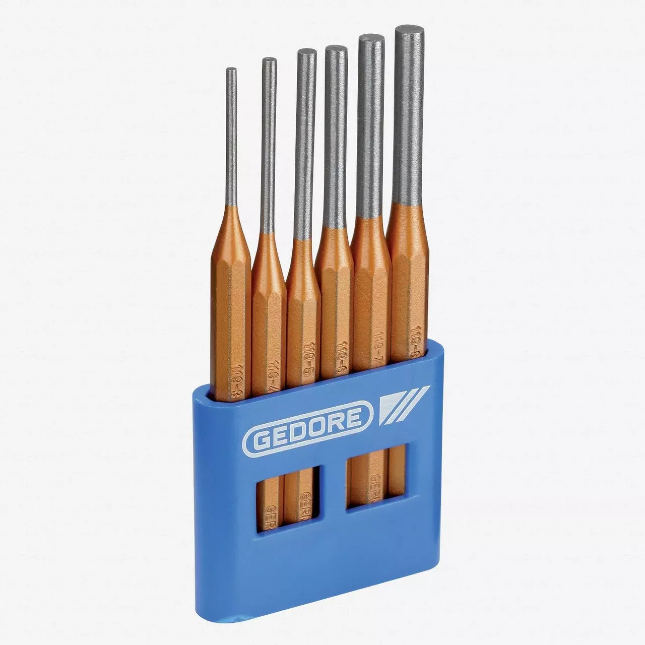 Gedore 116 A Pin punch set 6 pcs in plastic holder