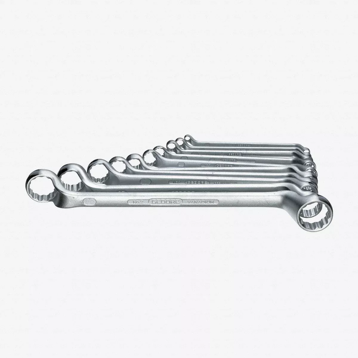 Gedore 2-10 Double ended ring spanner set 10 pcs 6-27 mm
