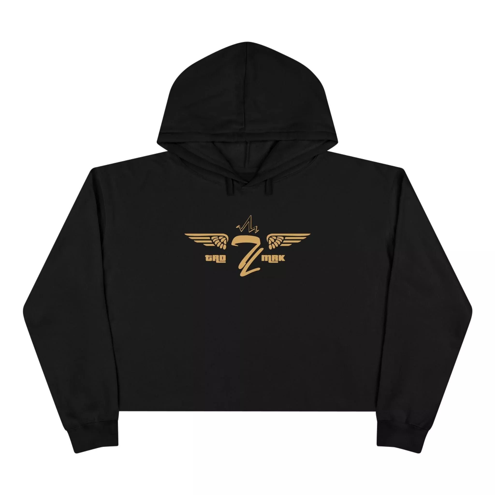 Gold Winged TL Crop Hoodie
