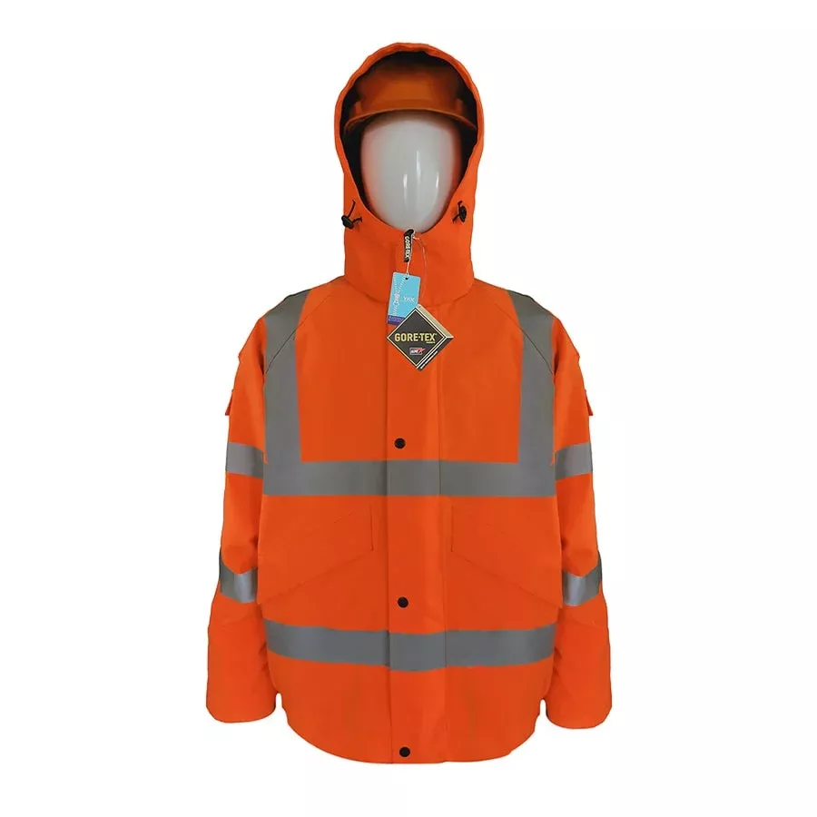 GORE-TEX HVB Rainwear High Visibility Bomber Jacket Orange