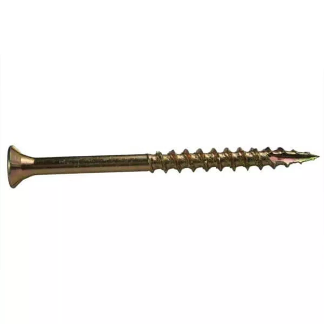 Grip Rite #9 x 2-1/2" Interior General Construction Screws, Gold T25 1lb Box 212GCS1