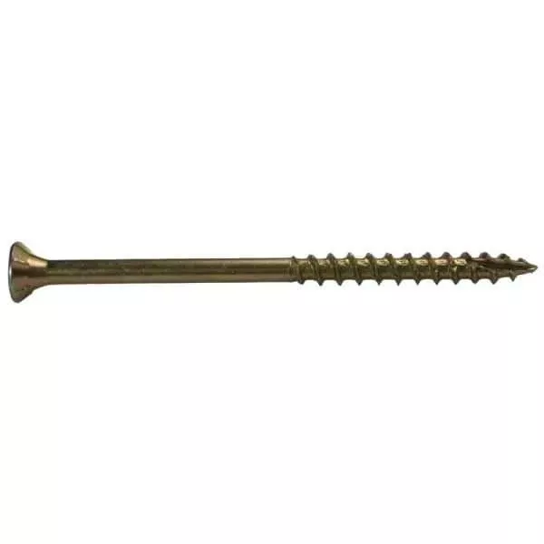 Grip Rite #9 x 3" Interior General Construction Screws, Gold T25 1lb Box 3GCS1