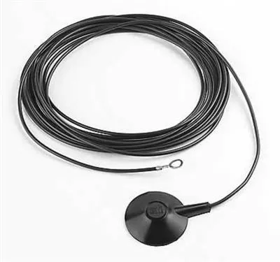 Grounding Cord, 15 ft, 10mm Male Stud, 1 MEG Resistor