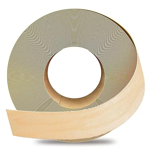 GSCIT Club Birch Edge Banding, 1 1/2 inch x 10ft roll of Wood Veneer Edge Banding Pre-glued Flexible, Real Wood Tape Banding for Cabinet Repair Furniture