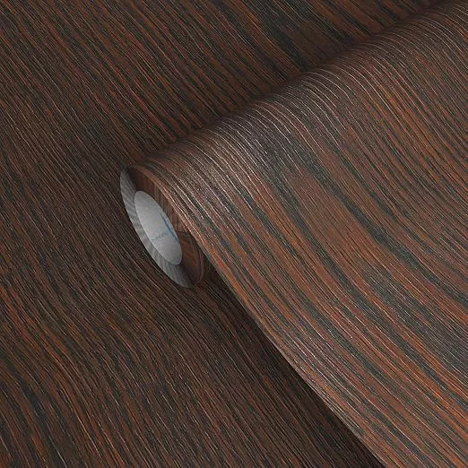 GSCIT Club Brown Walnut Wallpaper, 24 inch X 25ft Self Adhesive Wood Grain Repair Tape Patch for Tables, Chairs, Baseboards, Doors, Windows, Floors, Handicraft DIY.