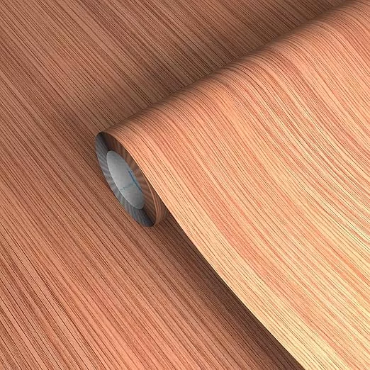 GSCIT Club Red Oak Wallpaper, 15.7 inch X 15ft Self Adhesive Wood Grain Repair Tape Patch for Tables, Chairs, Baseboards, Doors, Windows, Floors, Handicraft DIY.