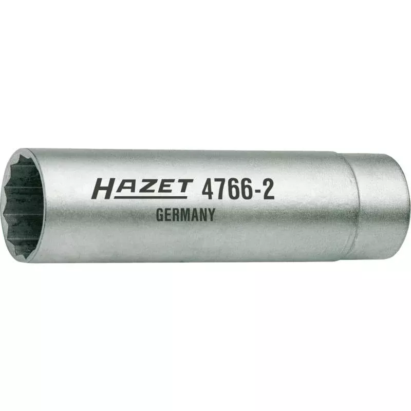 Hazet 4766-2 Spark Plug Wrench, 14mm 12-Point Profile, 3/8" Square Drive